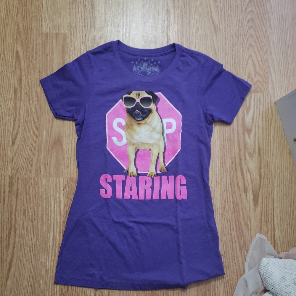Stop staring universal studios tshirt